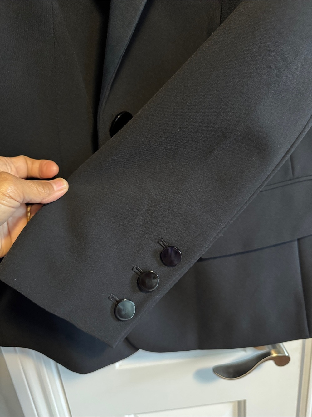 🖤kate spade 🖤Black Satin Lapel Blazer size 12 - Picture 6 of 15